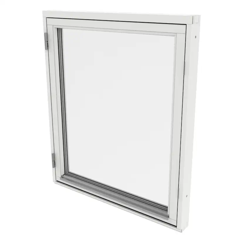 Sidohängt Fönster Outline 3-Glas Trä