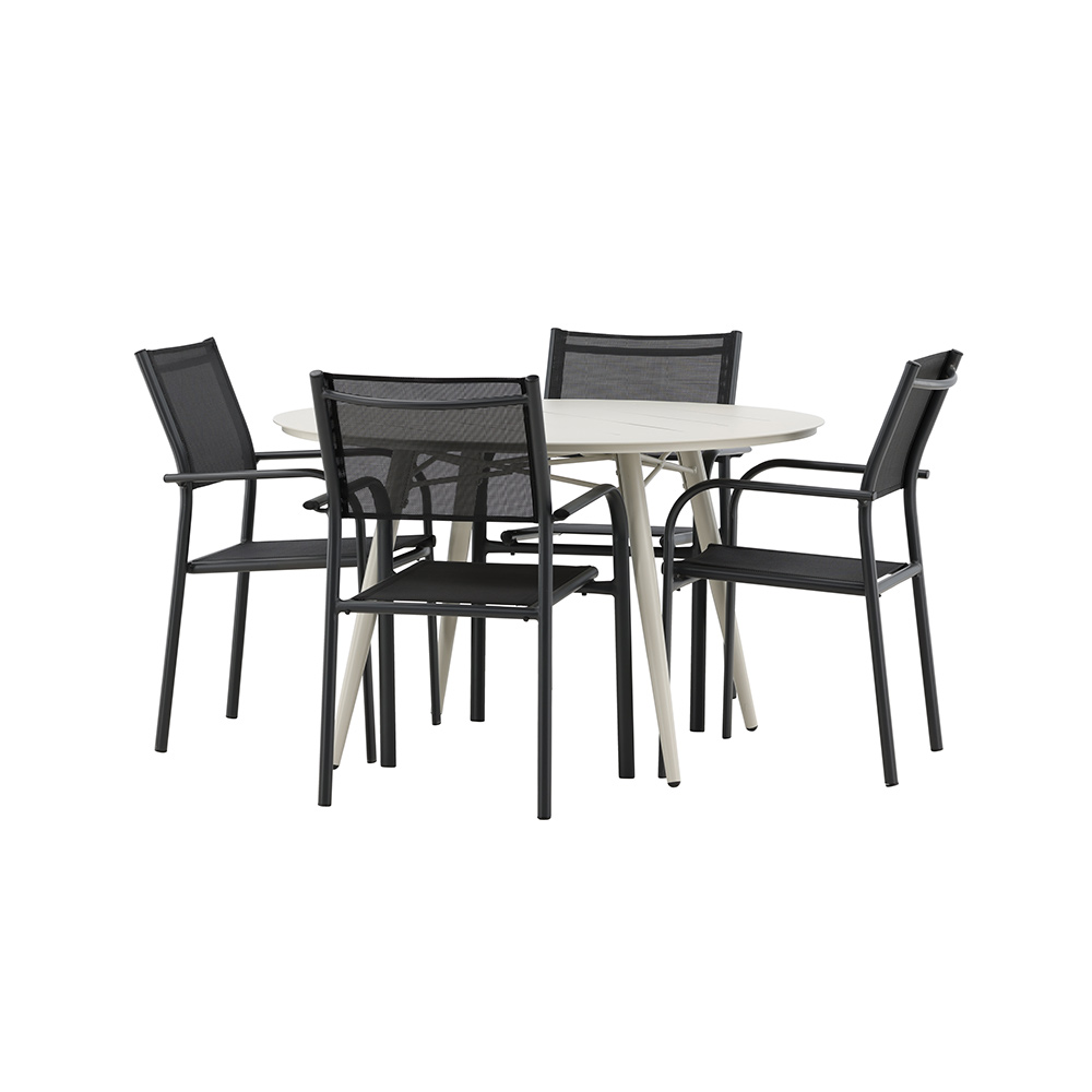 Matgrupp Venture Home Lina med 4 Santorini Stolar