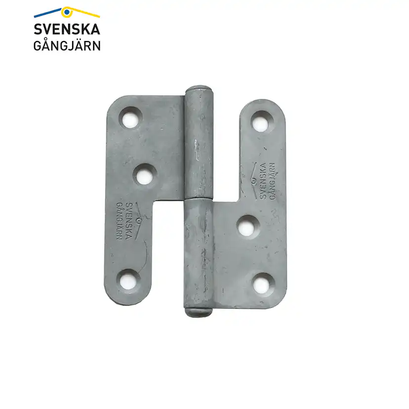 Gångjärn 1222-85 Vä varmförz 100 st/frp Vänster, Varmförzinkat, Standard knopp