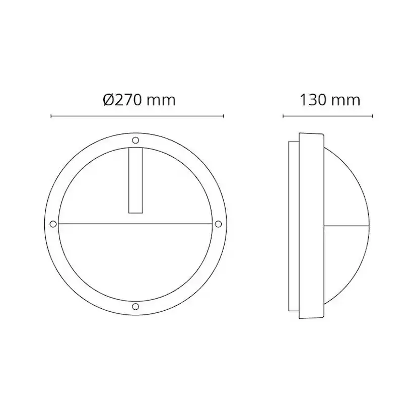 Tak/Vägglampa SG ARMATUREN Uno 13,5W LED Skymningsrelä 3000K