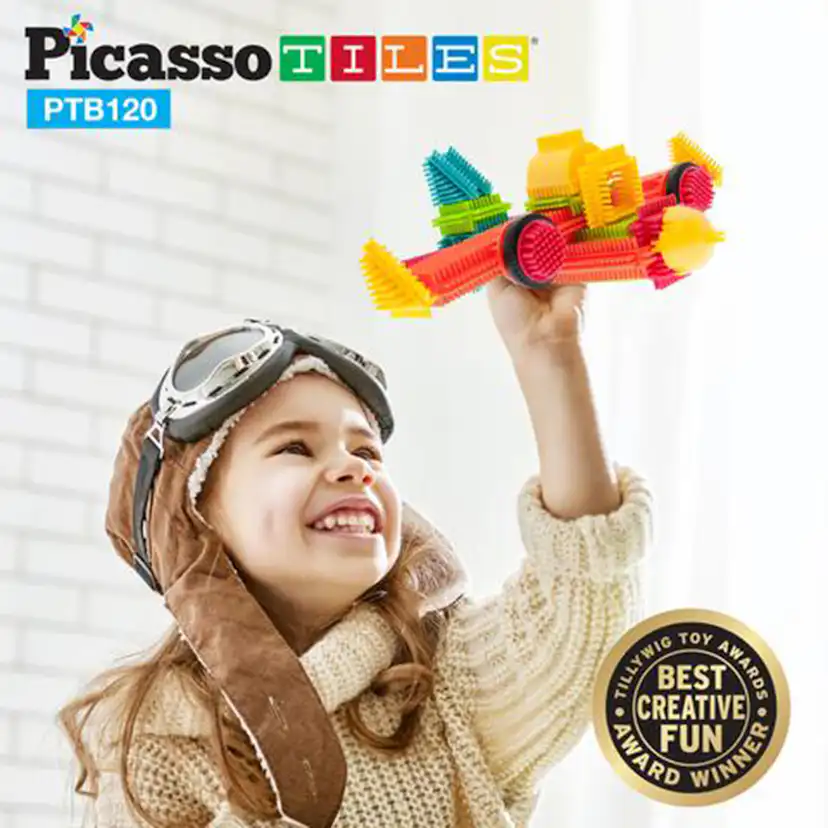 Byggbitar Picasso Tiles Bristle Blocks 120 Bitar
