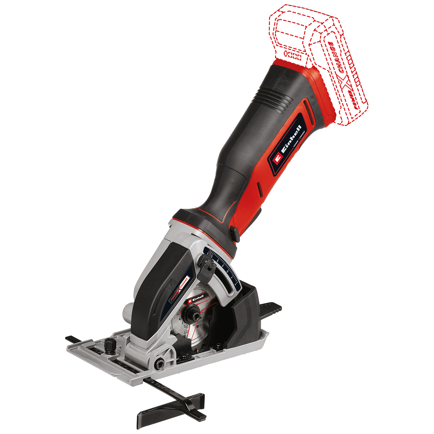 Mini-cirkelsåg Einhell TE-CS 18/89 Li - Solo Sladdlös utan Batteri