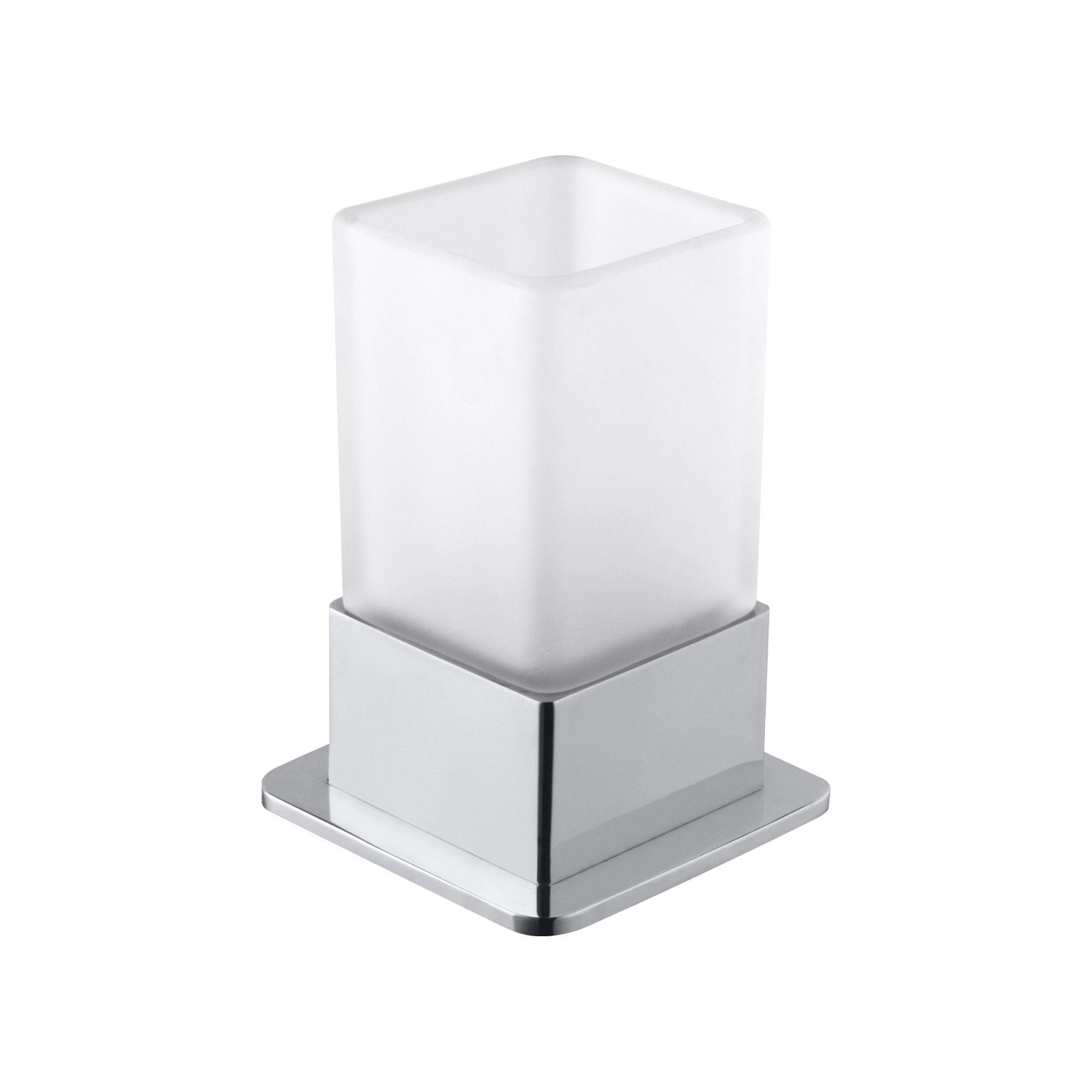 Tandborstglas Bemeta Fristående Krom/Glas