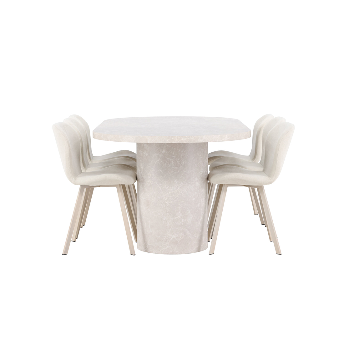 Matgrupp Venture Home Narvik med 6st Lilja Matstolar