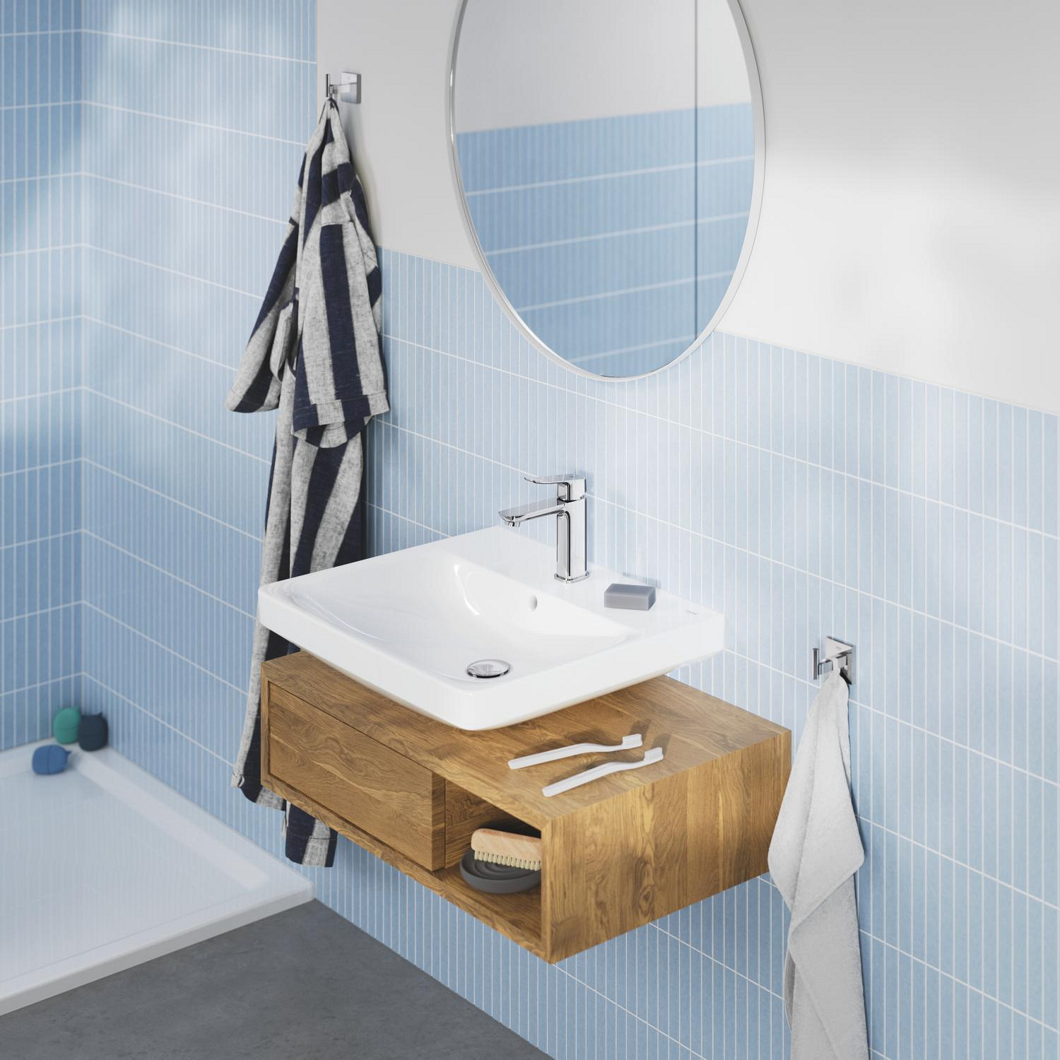 Tvättställsblandare Grohe Dice M med Bottenventil