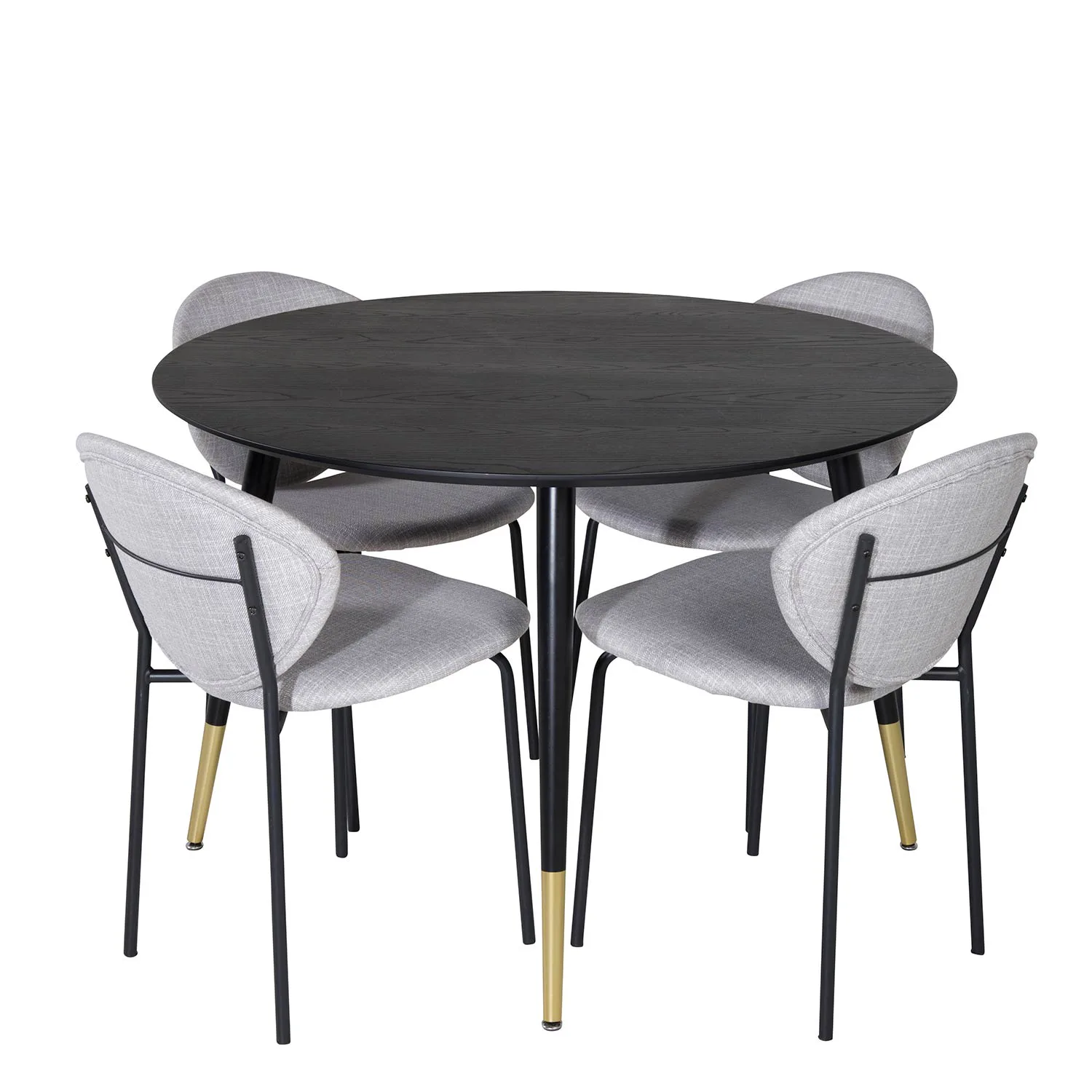 Matgrupp Venture Home Disa Rund med 4 Valor Stolar