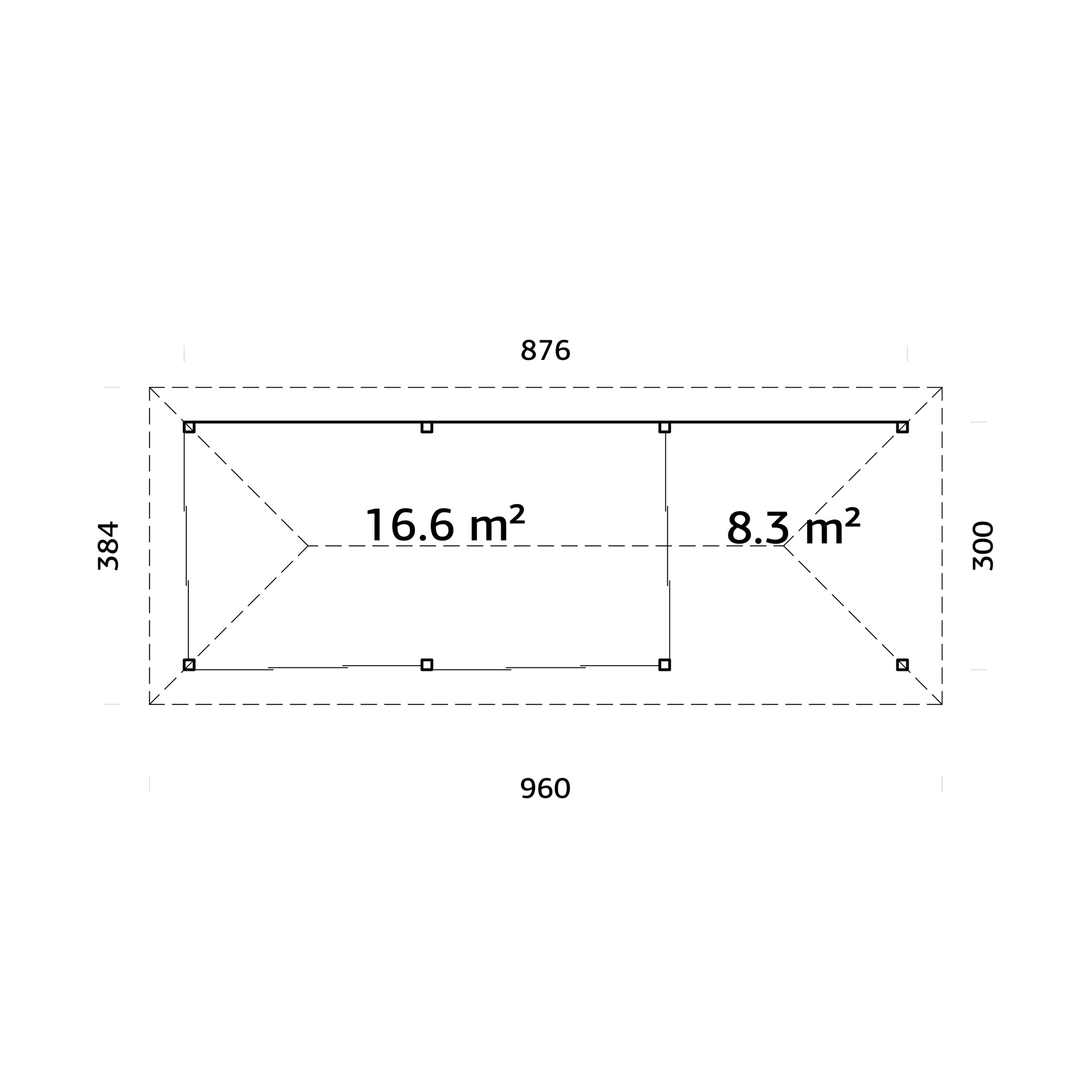 Uterum Palmako Bianca 24,9 m2 Set 218 Slide