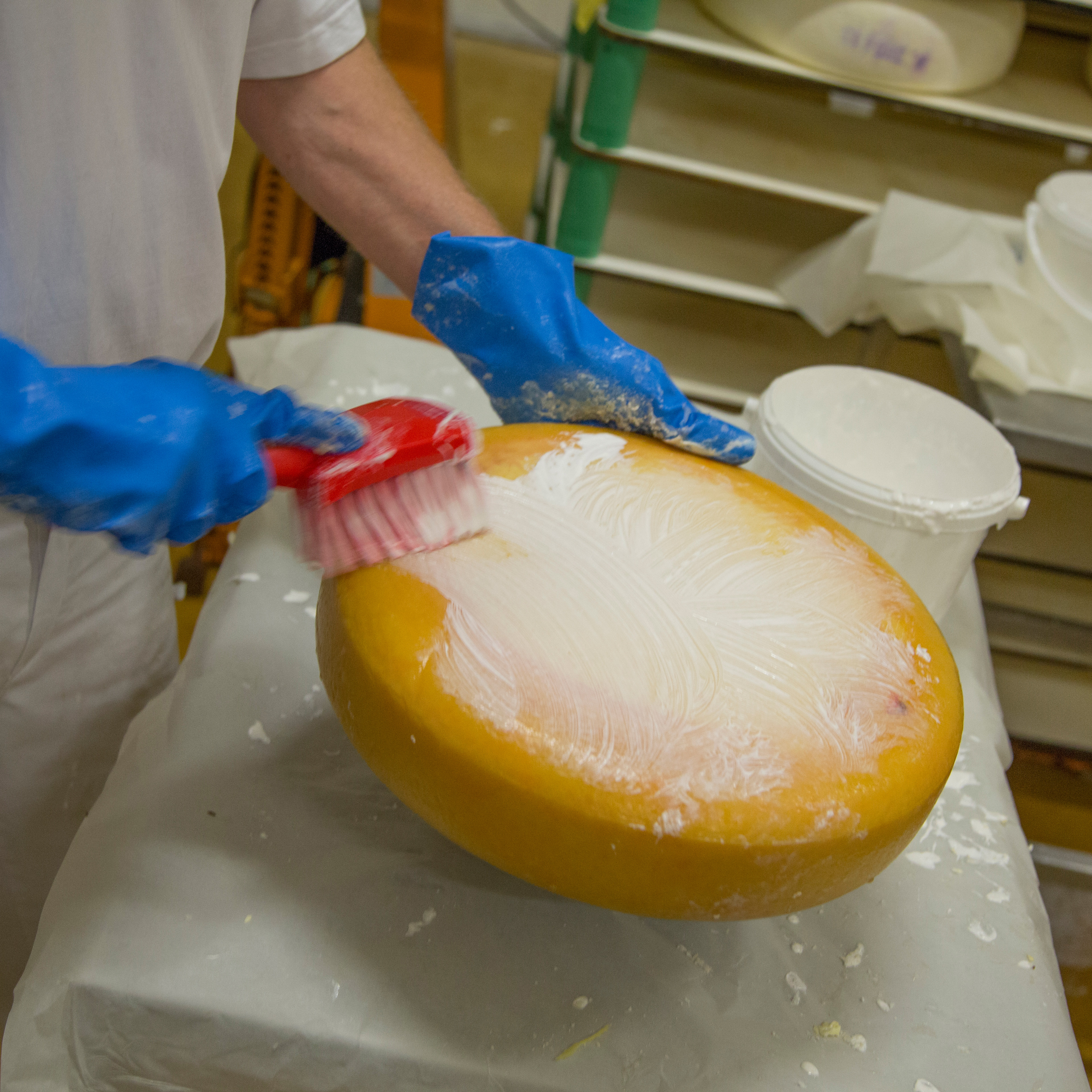 Tvättborste Vikan Handborste m/kort skaft Röd 270 mm