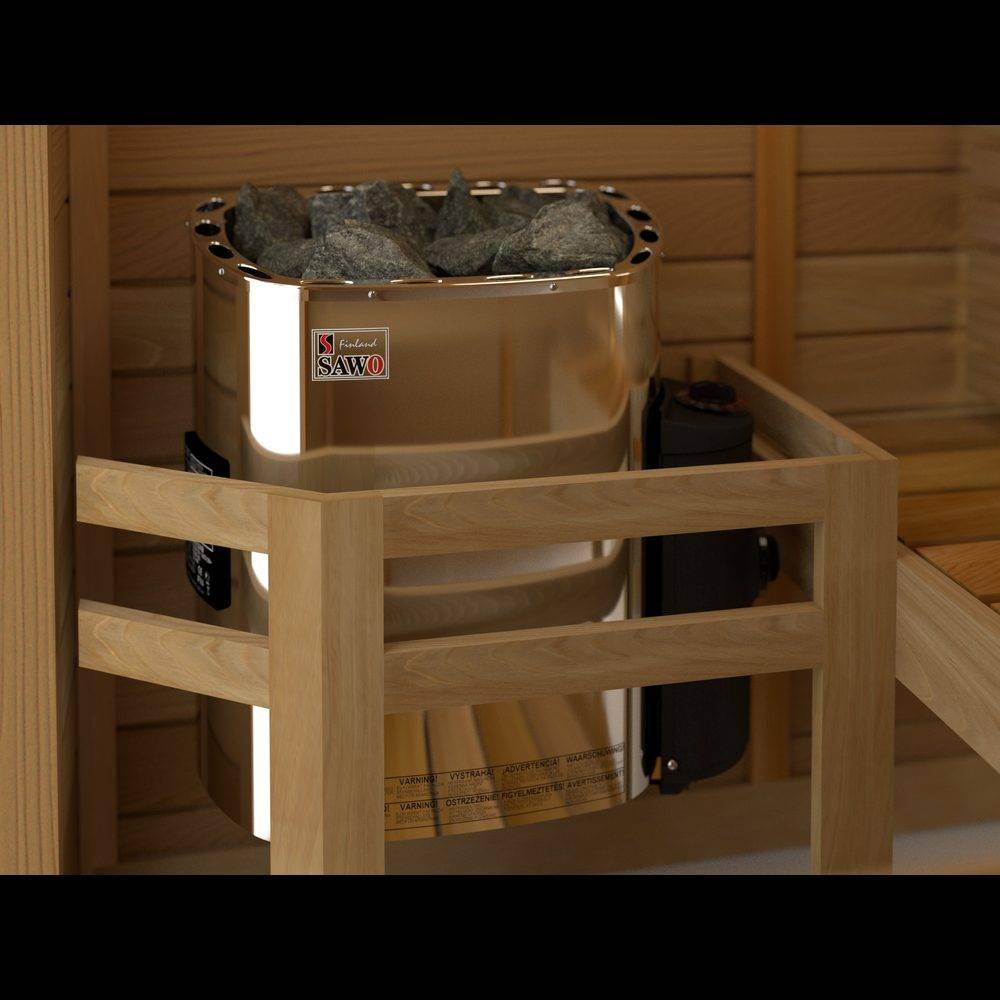 Elektriskt Bastuaggregat SAWO Rostfri Scandia 3P-1P