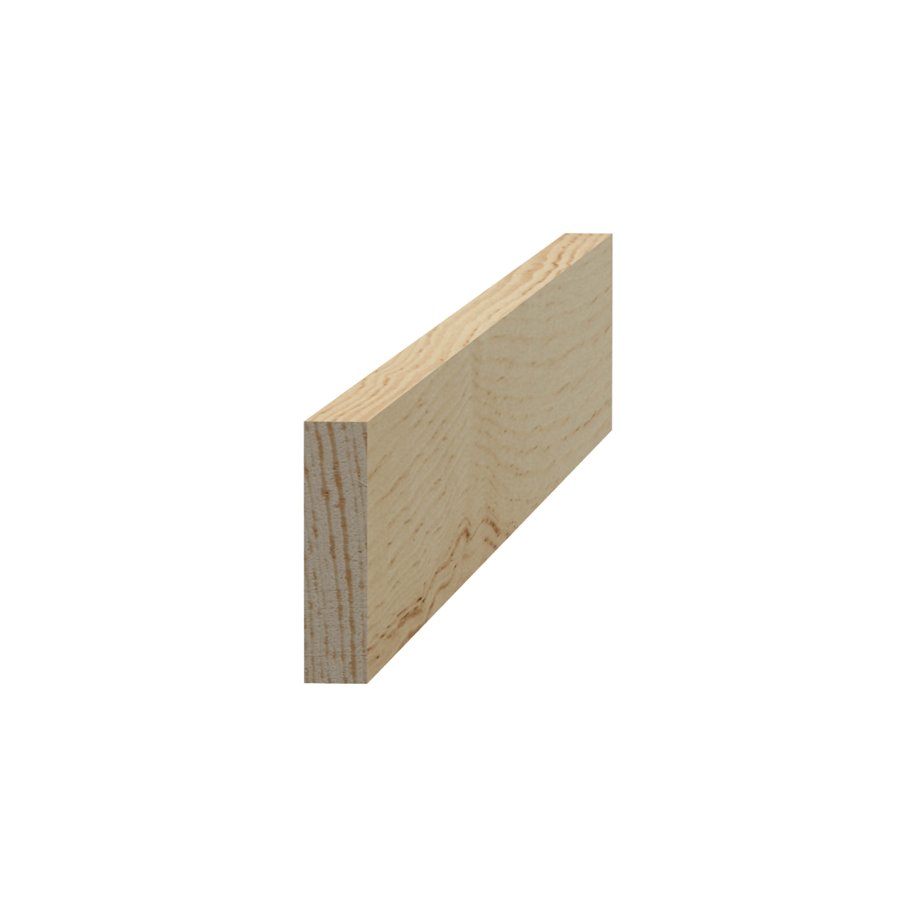 Planhyvlad List Grimslöv Trä List 8x33x2400 mm Obehandlad