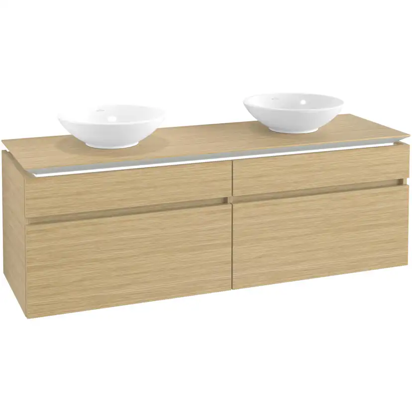 Tvättställsskåp Villeroy & Boch Legato 1600 med 4 Lådor för Två Tvättställ från Memento