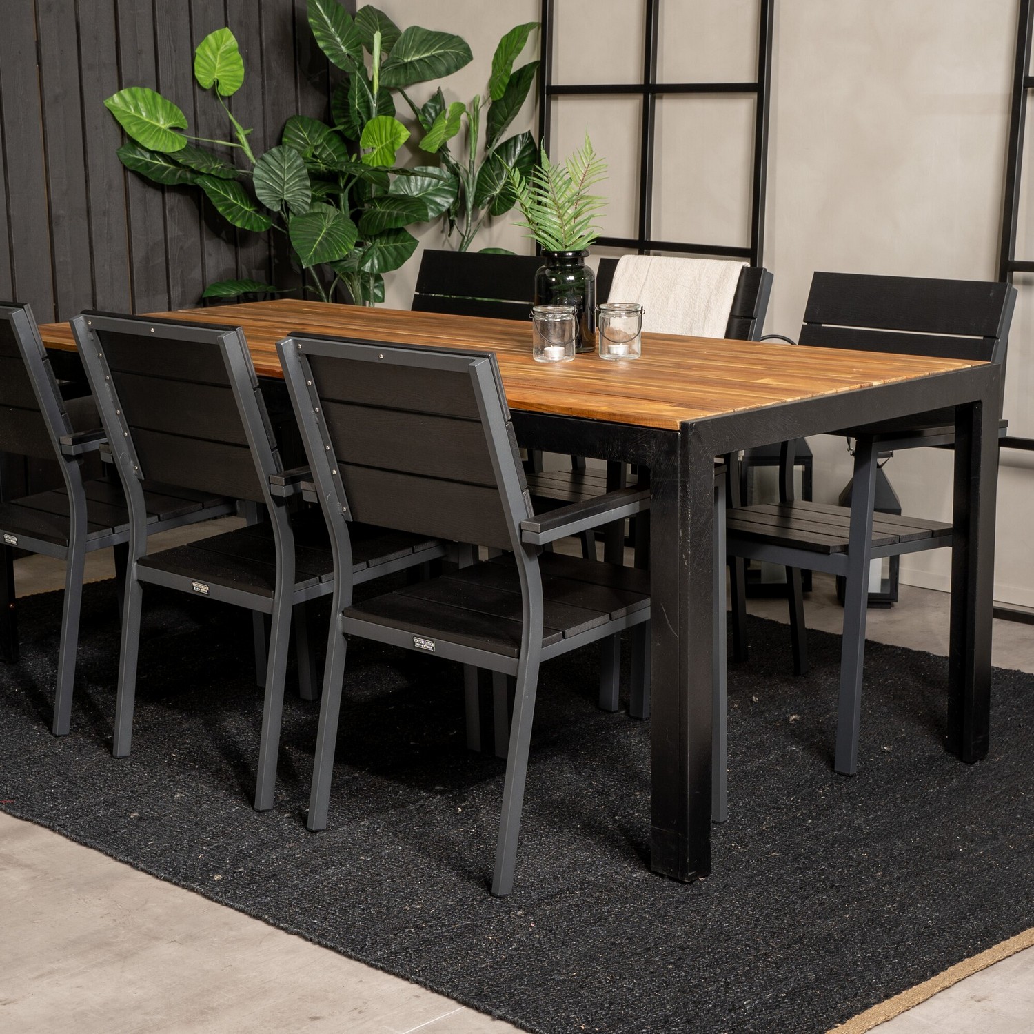 Matgrupp Venture Home Berfin med 6 Lova Matstolar