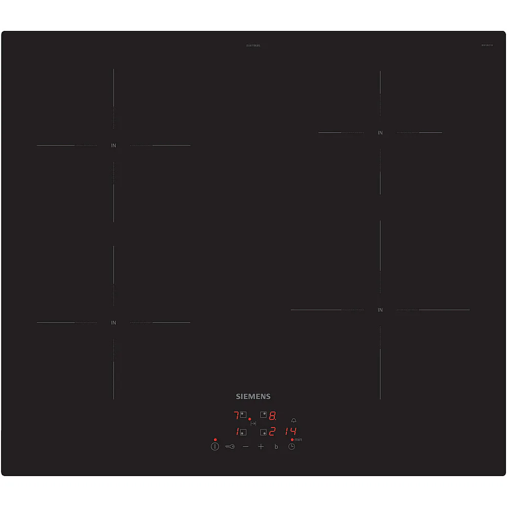 Induktionshäll Siemens iQ100 EU611BEB5E Svart 60cm med Barnspärr