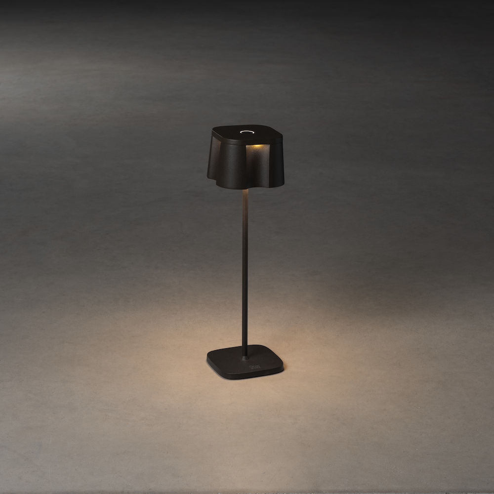 Nice bordslampa svart USB Svart