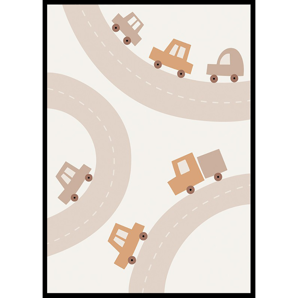 Poster Gallerix Cars And Roads