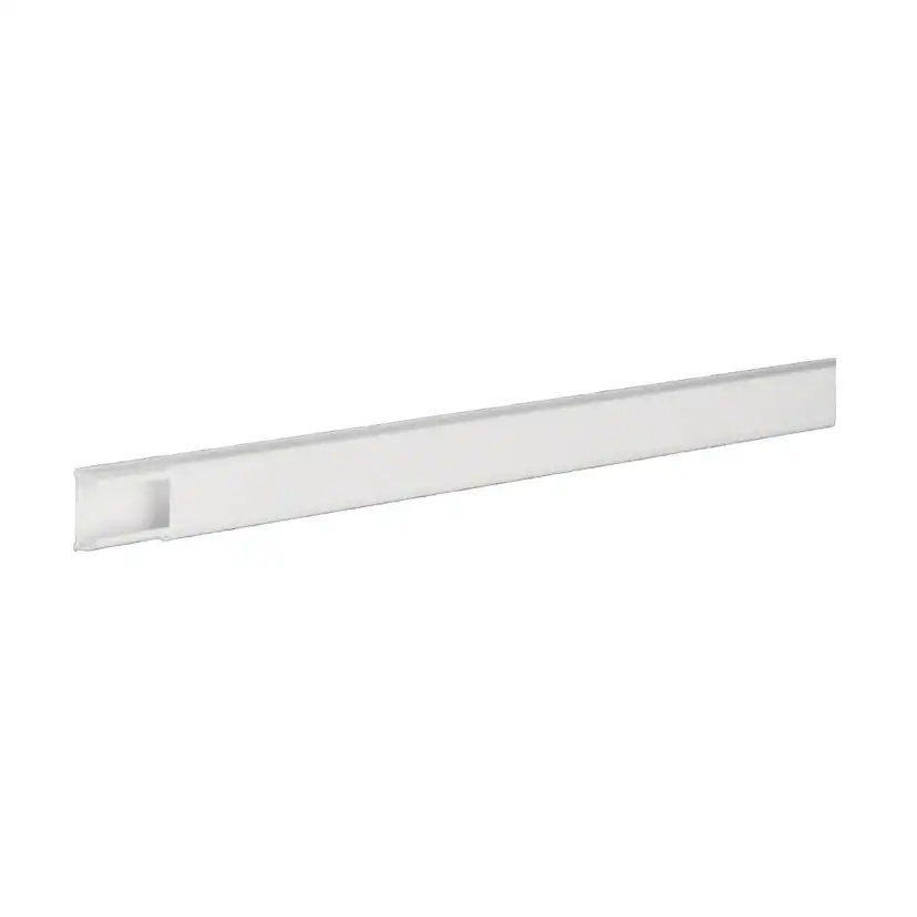 Minikanal Hager ATH 13 x 24 mm 2,1 Meter med Dubbelhäftande Tejp Halogenfri Vit RAL 9016