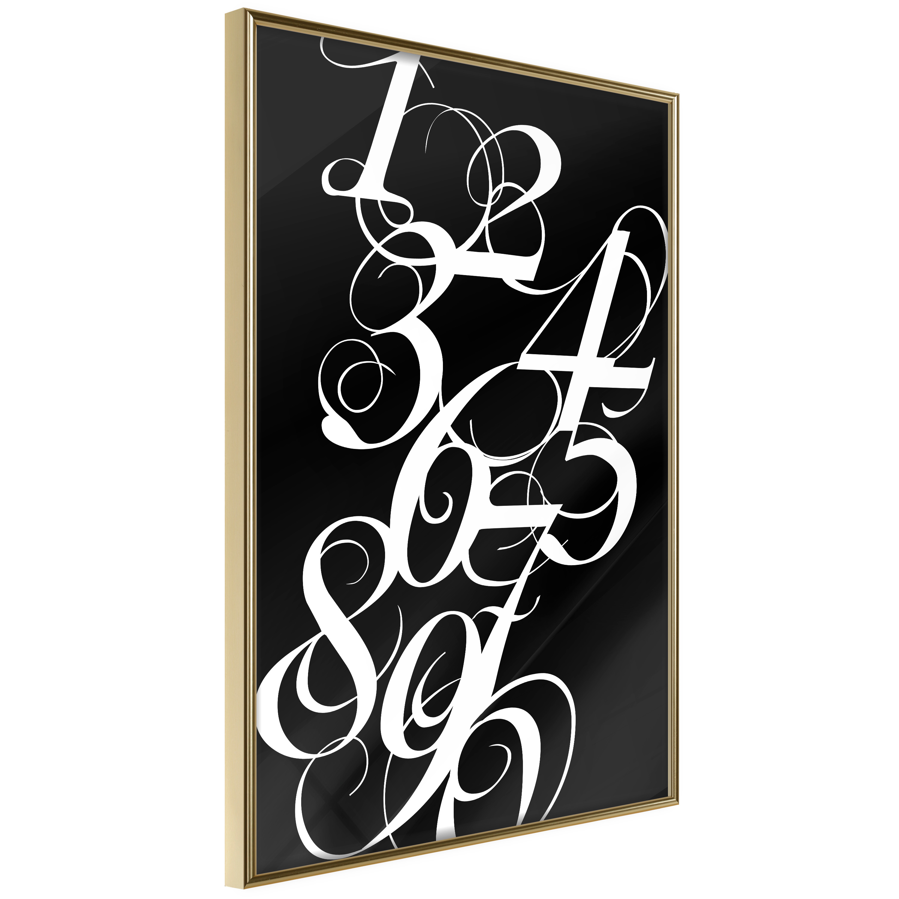 Poster Artgeist Affisch Calligraphy of Numbers