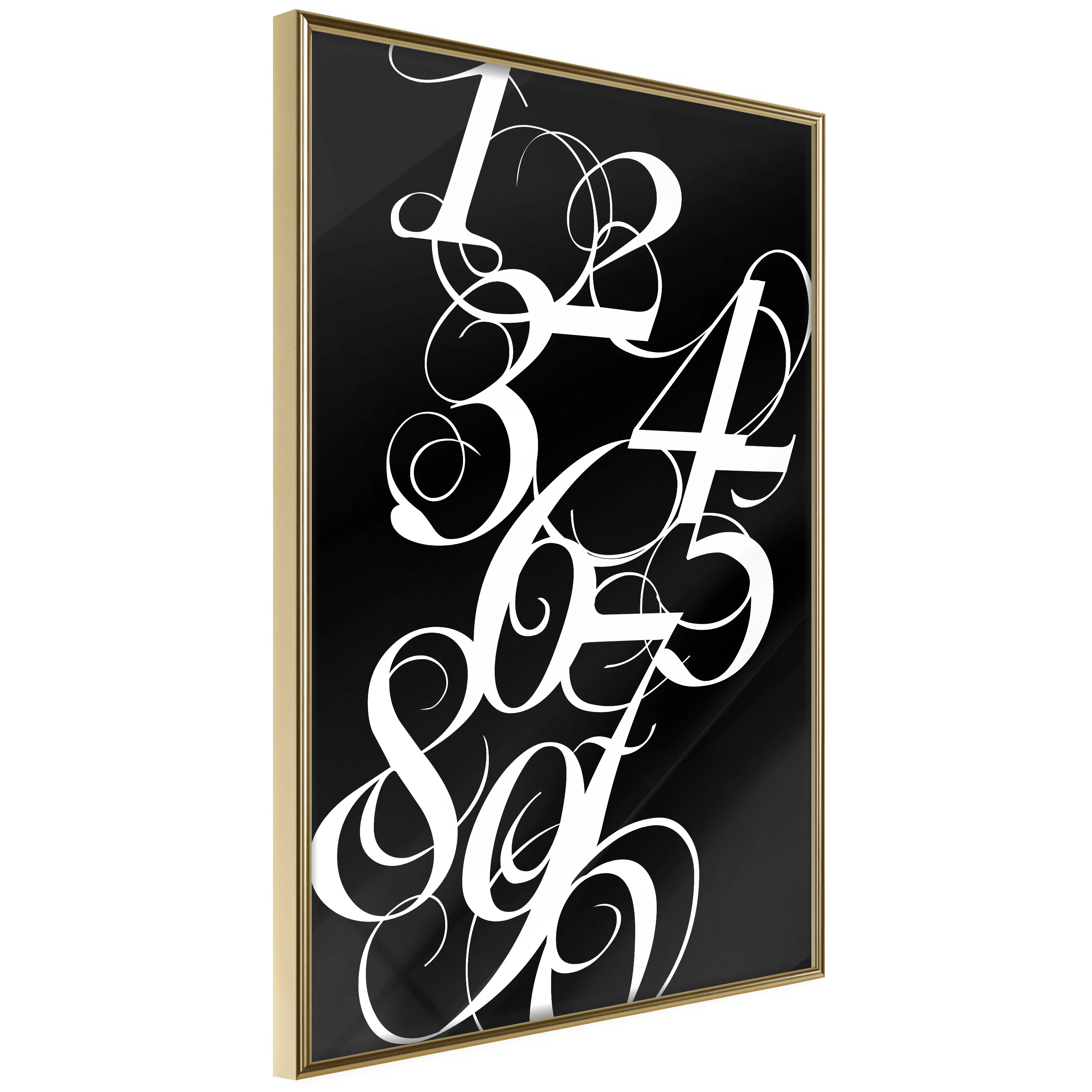 Poster Artgeist Affisch Calligraphy of Numbers
