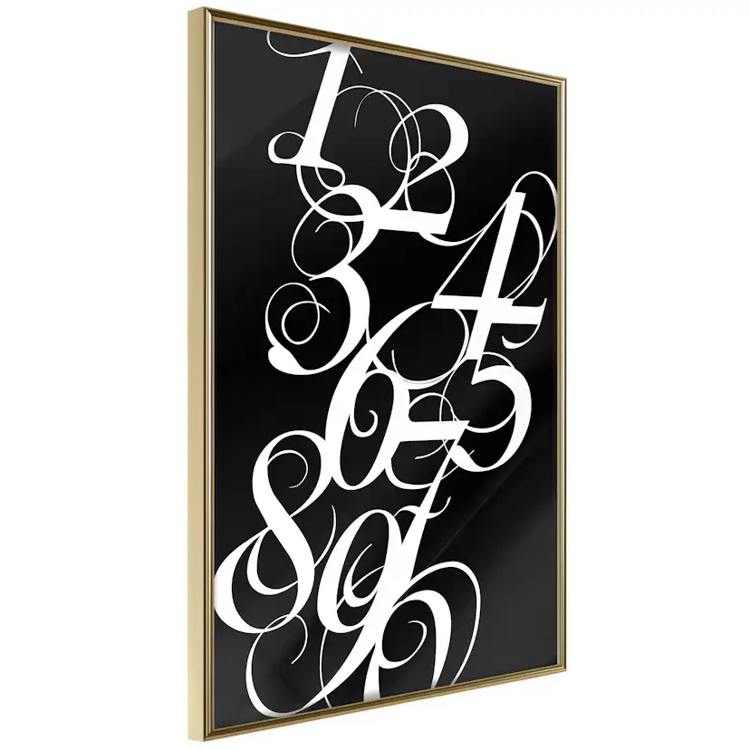 Poster Artgeist Affisch Calligraphy of Numbers