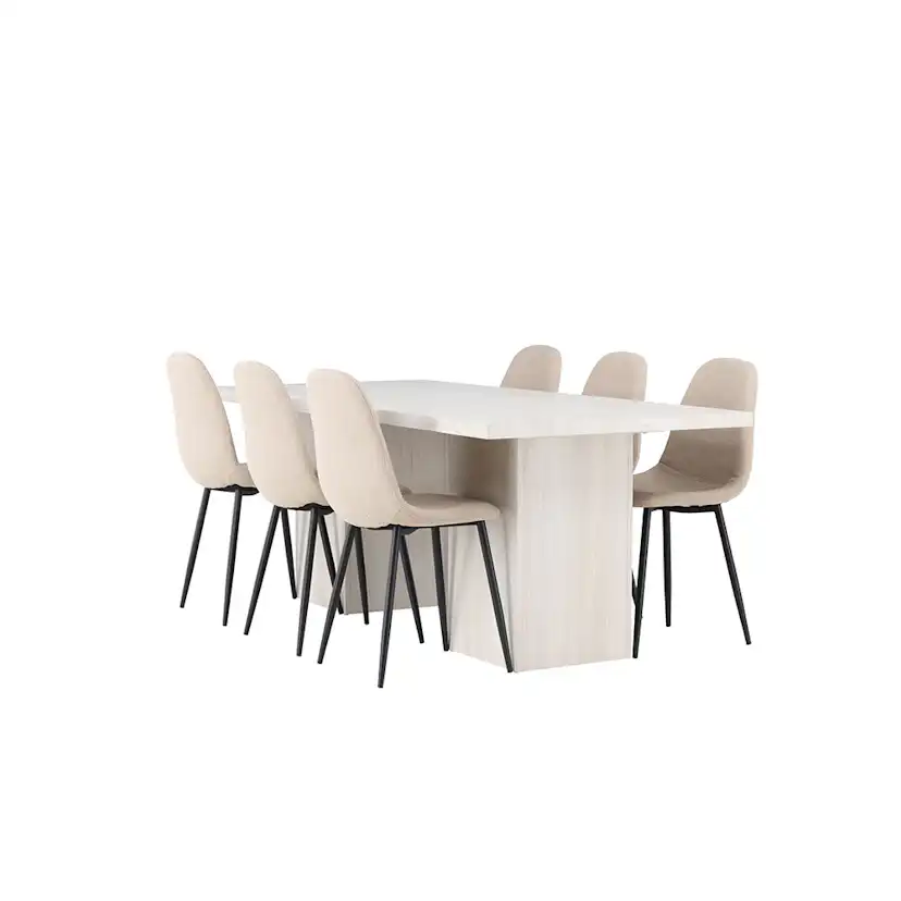 Matgrupp Venture Home Olga med 6 Polar Stolar
