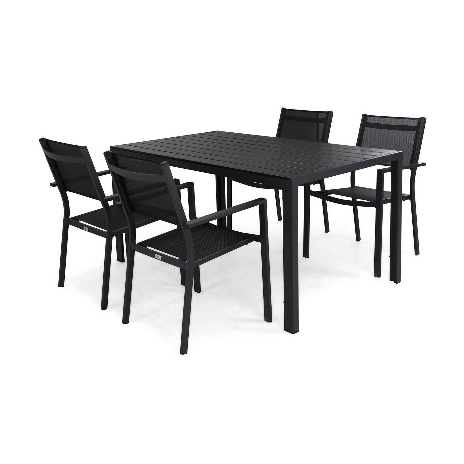 Matgrupp Comfort Garden Tunis Matgrupp Utomhus 150 med 4 Sierra Stapelstol