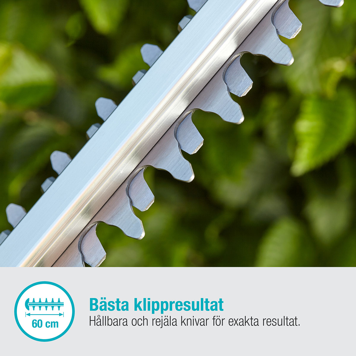 Häcksax Gardena ComfortCut 60/18V P4A Komplett (2,5Ah batteri + standardladdare)