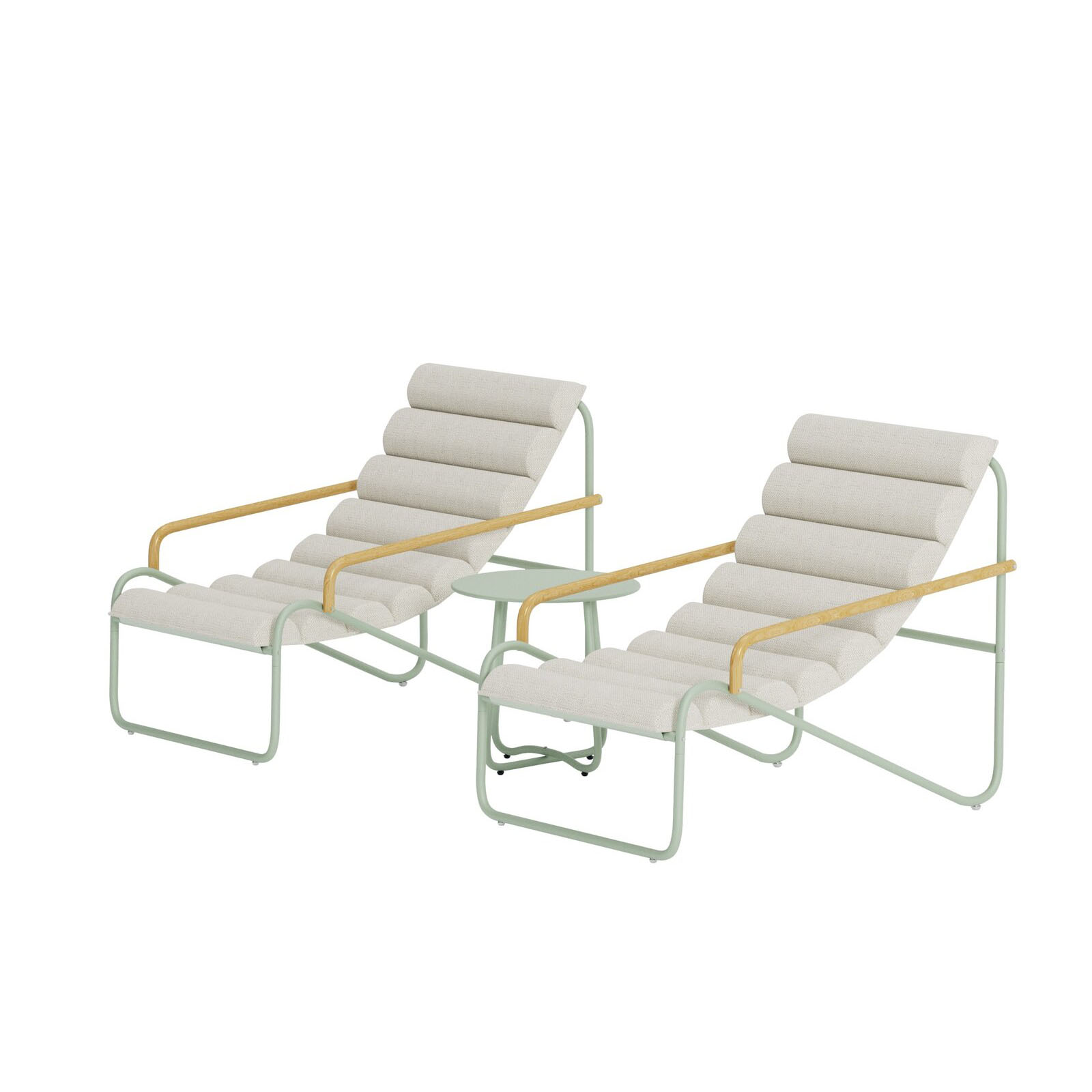 Loungeset Venture Home Ithaka 2st Fåtöljer med 1 Sidobord