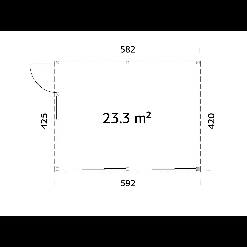 Uterum Palmako Lumi 24,5 m² (inv. 23,3 m²) Slide Plus