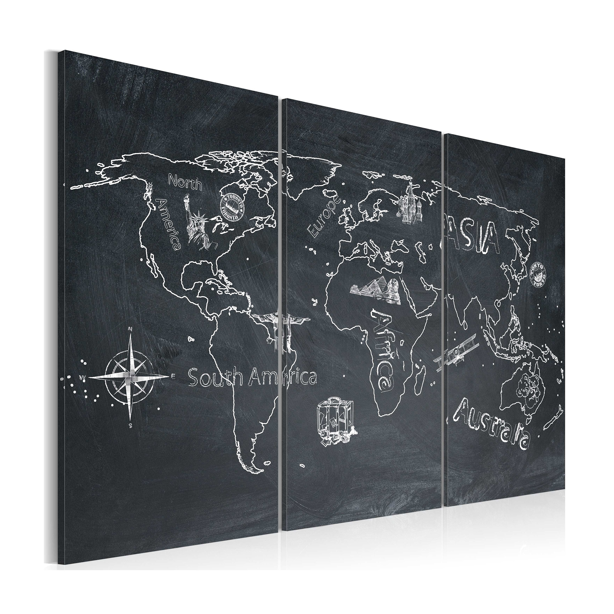 Tavla Arkiio Resor Breddar Sinnet Triptyken