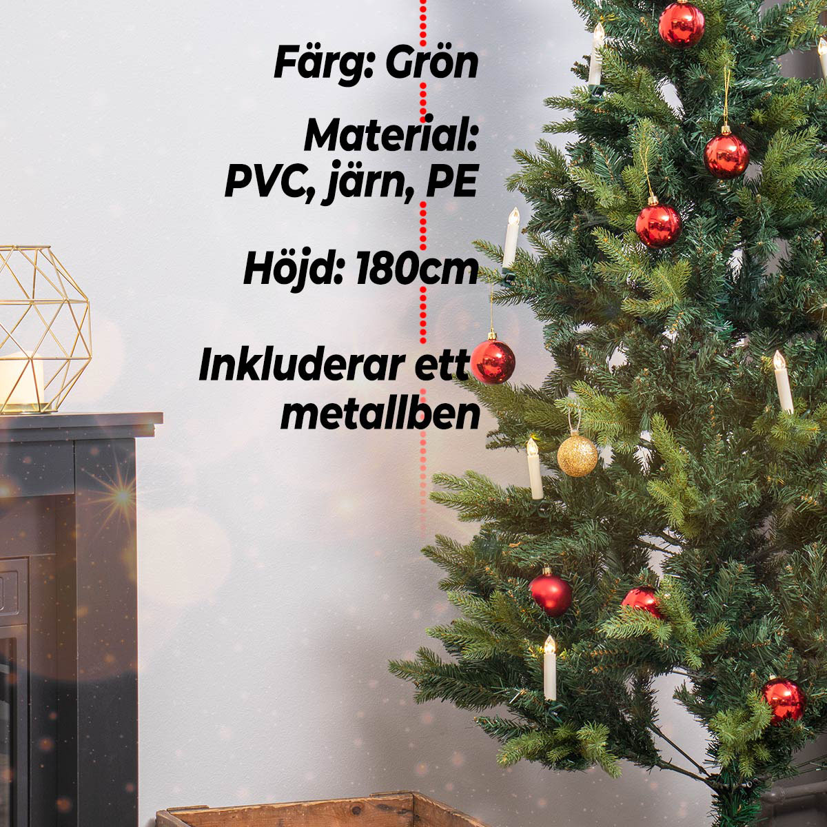 LYKKE JOULUKUUSI DELUXE 180CM 180 cm