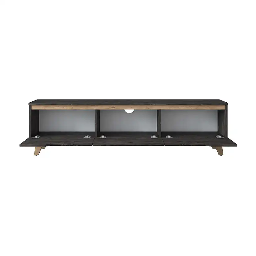 Mediamöbel In Living Virkesbo Svart/Brun TV-bänk 180cm