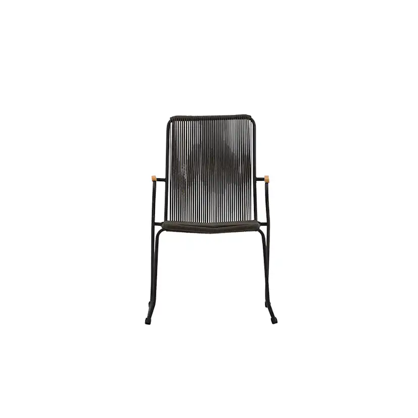 Bois Diningchair Steel - Black / Dark Grey Rope Svart/Grå