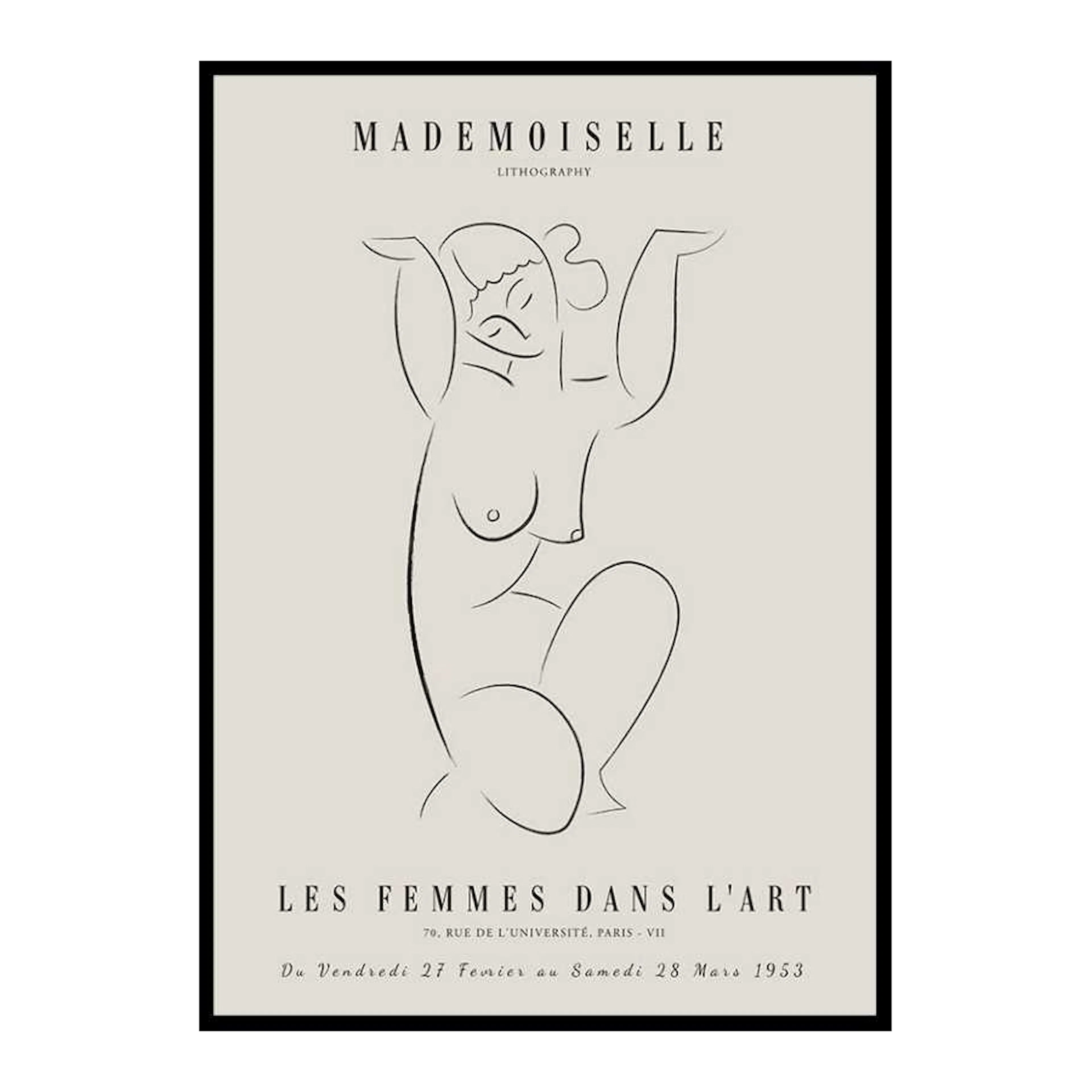 Picasso Mademoiselle No1 50x70 cm