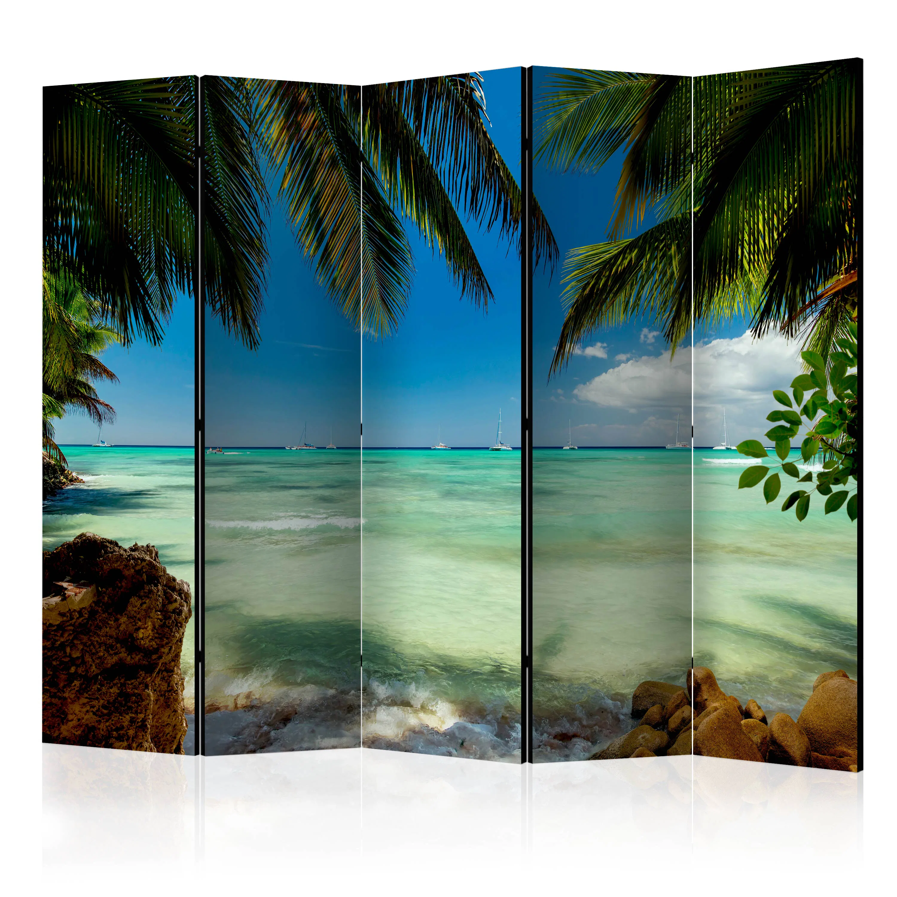 Rumsavdelare Skärmvägg Arkiio Relaxing on the Beach II 225x172 cm