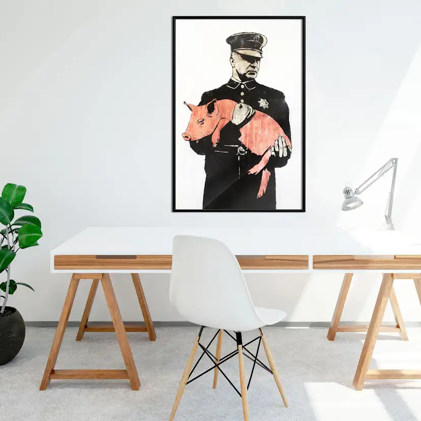 Poster Artgeist Affisch Police Pig