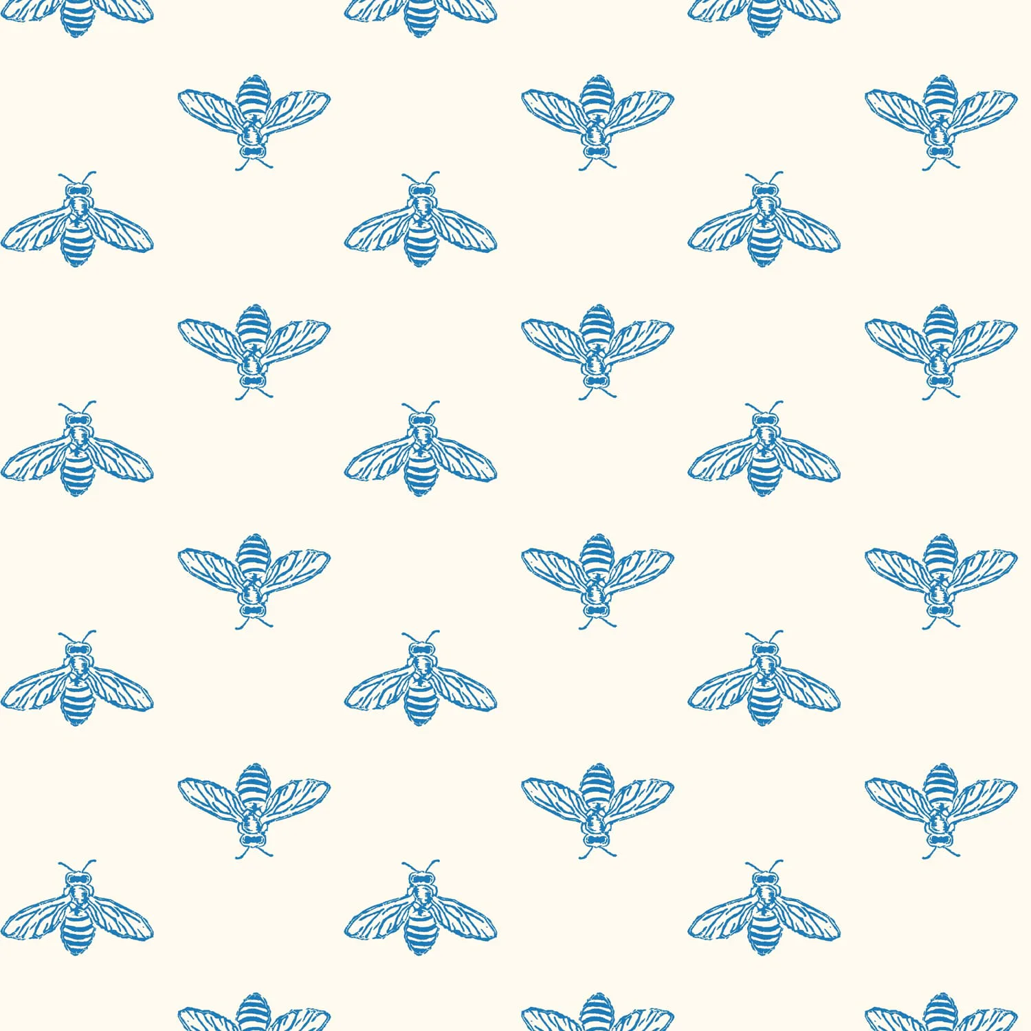 Fototapet Joules Block Print Bee Blue Haze 10mx52 cm