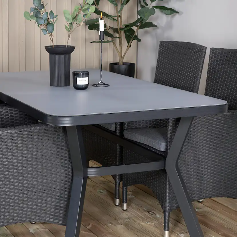 Matgrupp Utomhus Venture Home Vyn med 4 Mani Trädgårdsstolar