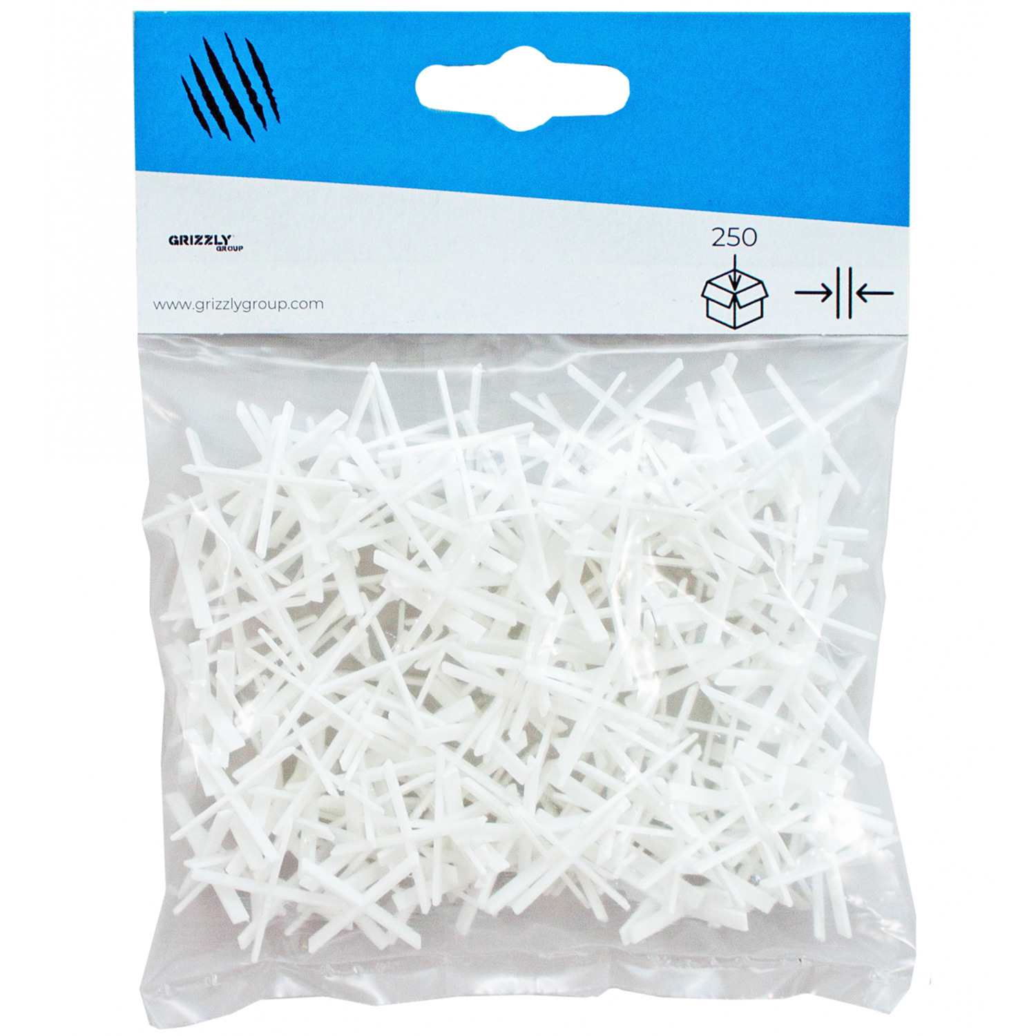 Kakelkryss Grizzly Group 250-Pack 2 mm