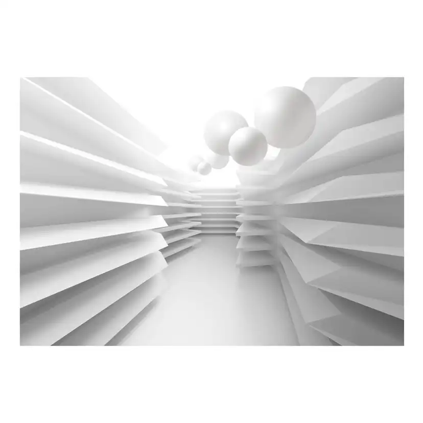 Fototapet Arkiio Självhäftande White Maze