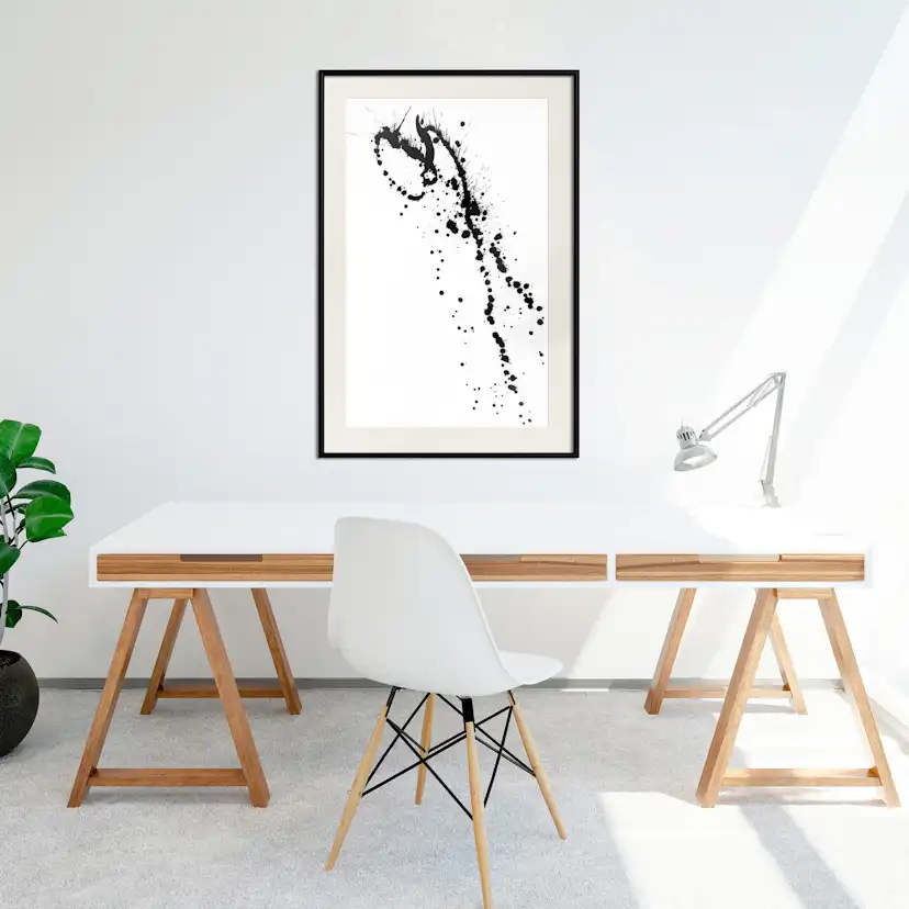 Poster Artgeist Affisch Black Splash