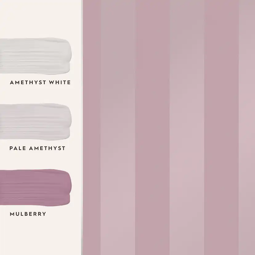 Tapet Laura Ashley Lille Pearlescent Stripe Mulberry Purple 118477