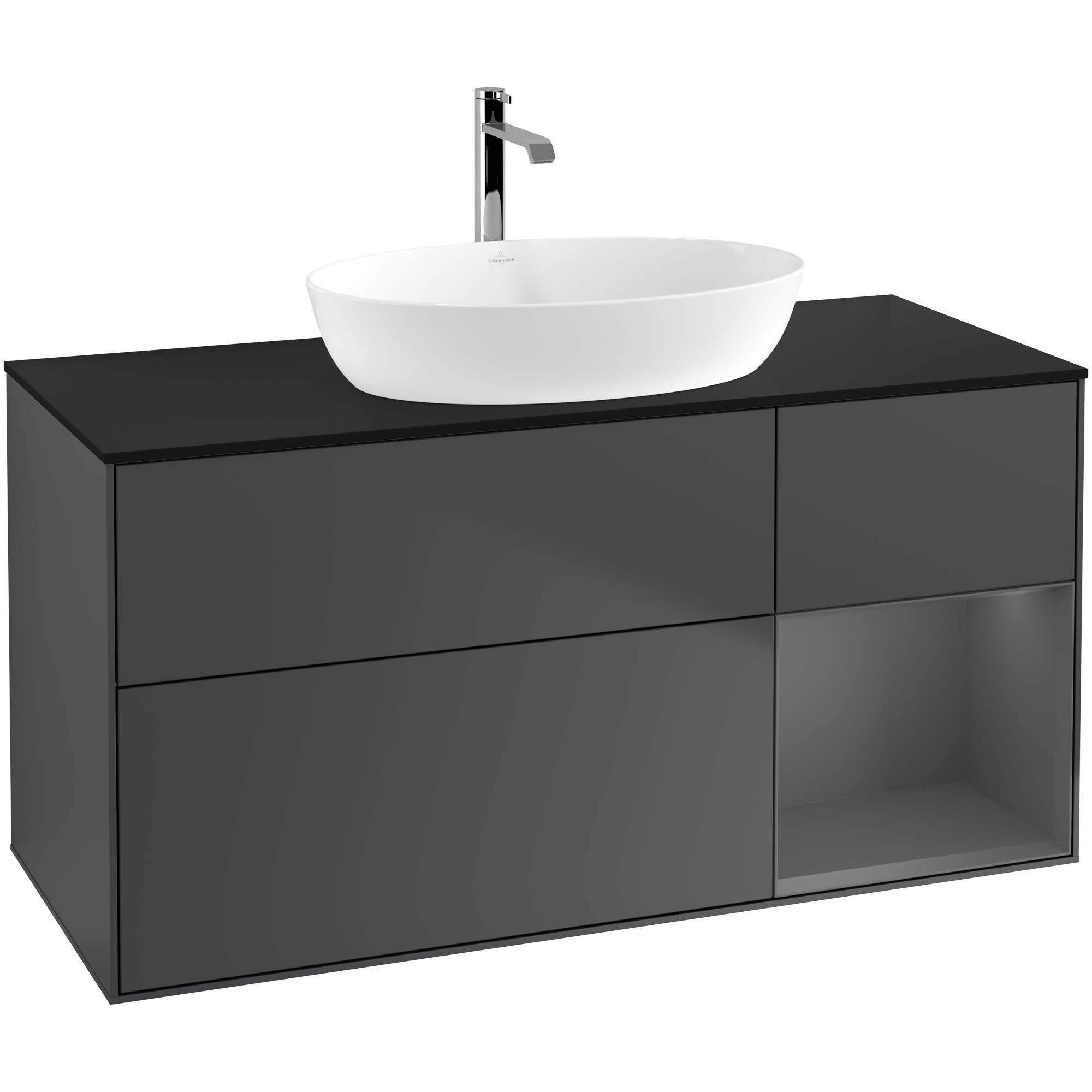 Tvättställsskåp Villeroy & Boch Finion med 3 Lådor Hylla och Bänkskiva för Fristående Tvättställ från Artis & Collaro