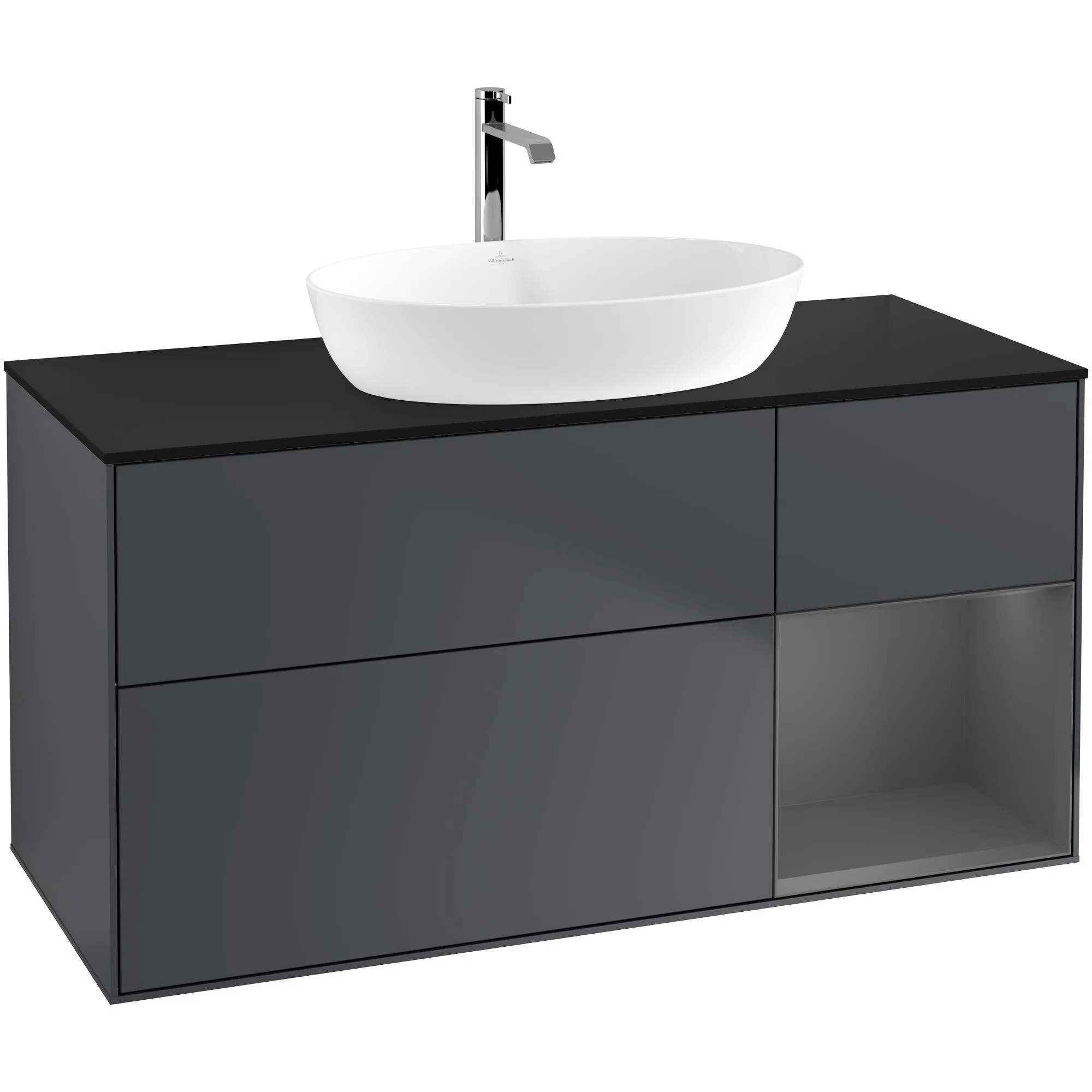 Tvättställsskåp Villeroy & Boch Finion med 3 Lådor Hylla och Bänkskiva för Fristående Tvättställ från Artis & Collaro