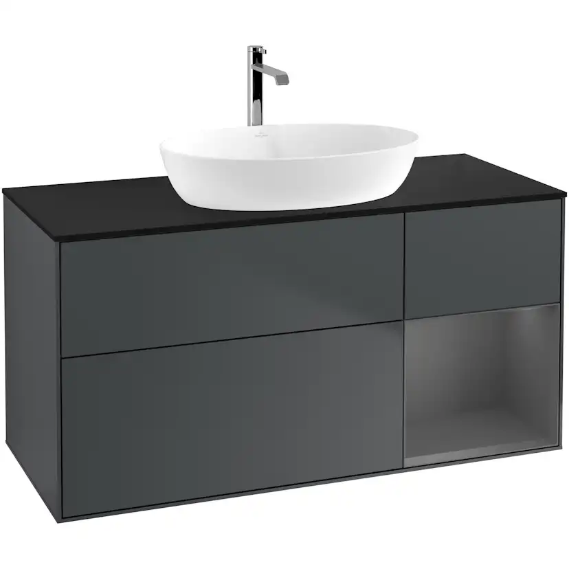 Tvättställsskåp Villeroy & Boch Finion med 3 Lådor Hylla och Bänkskiva för Fristående Tvättställ från Artis & Collaro