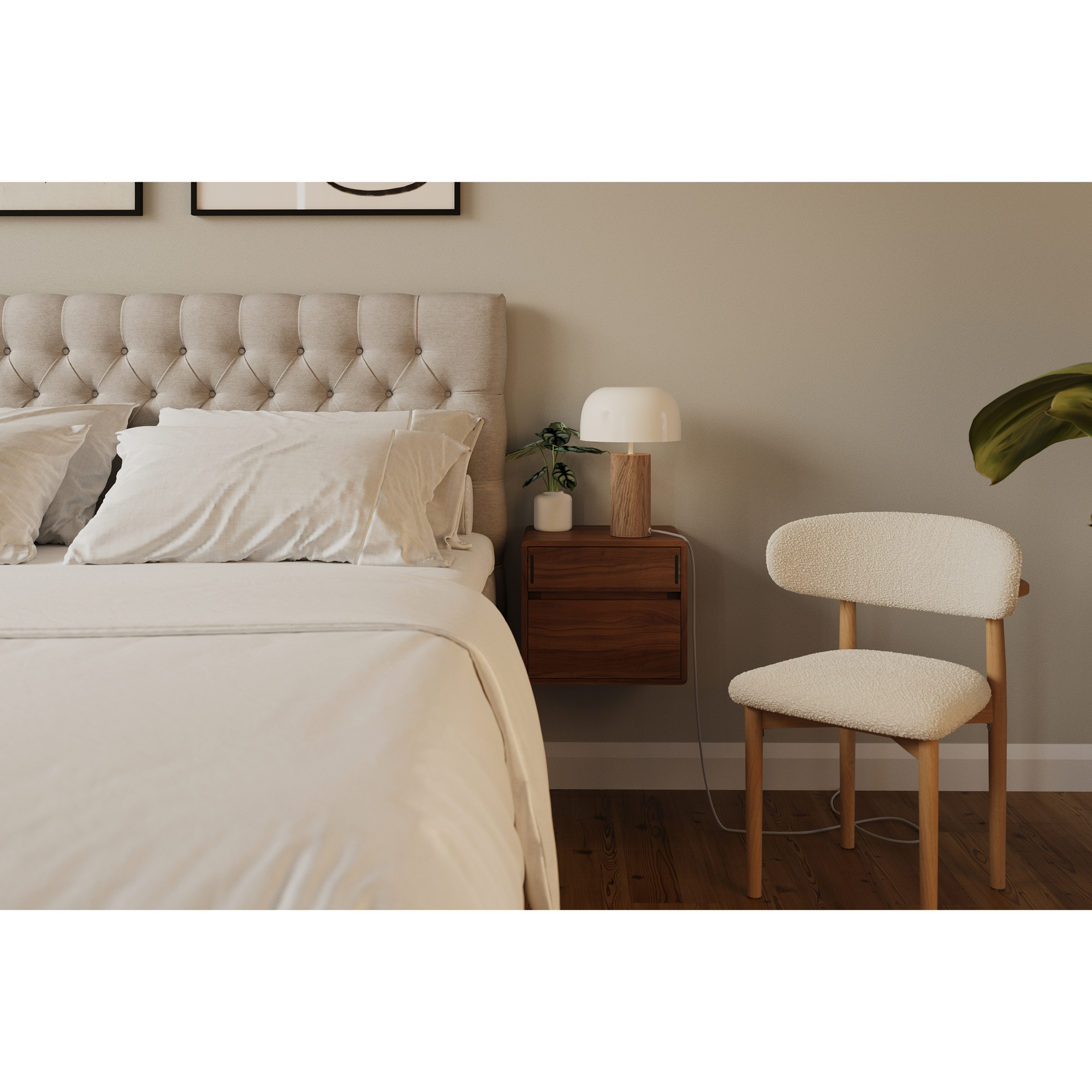 Hilton Lyx Komplett Sängpaket 180x200 cm Kontinentalsäng med Ljusbeige