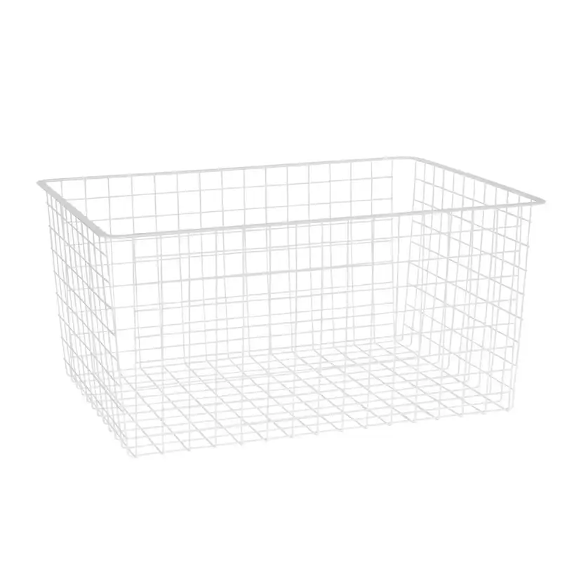 Trådback för Utdragsram B: 60 D: 40 H: 28 vit Vit, HxDxB: 285x427x580 mm