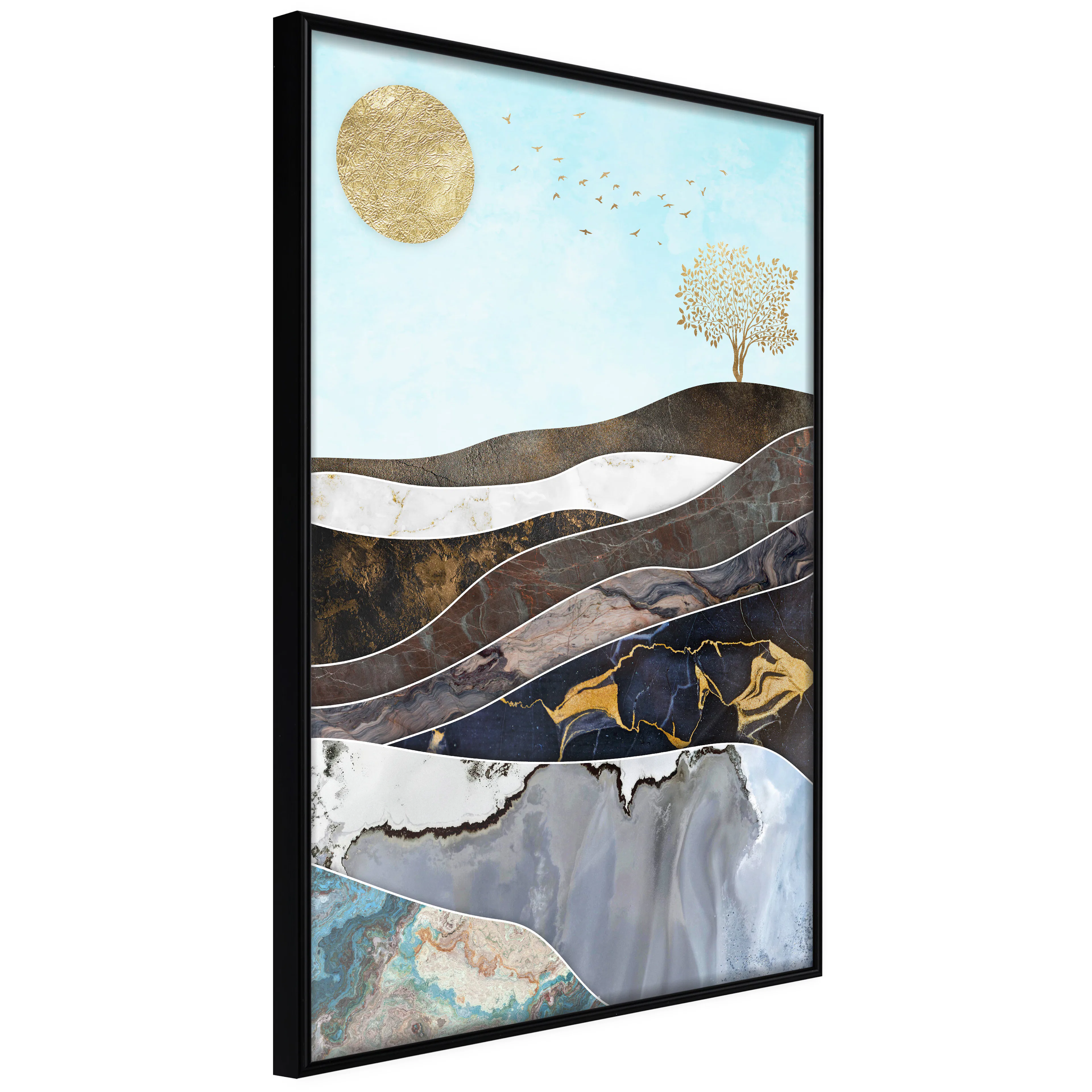 Affisch - Layers of Earth [Poster] 30x45 Svart ram, 30x45 cm