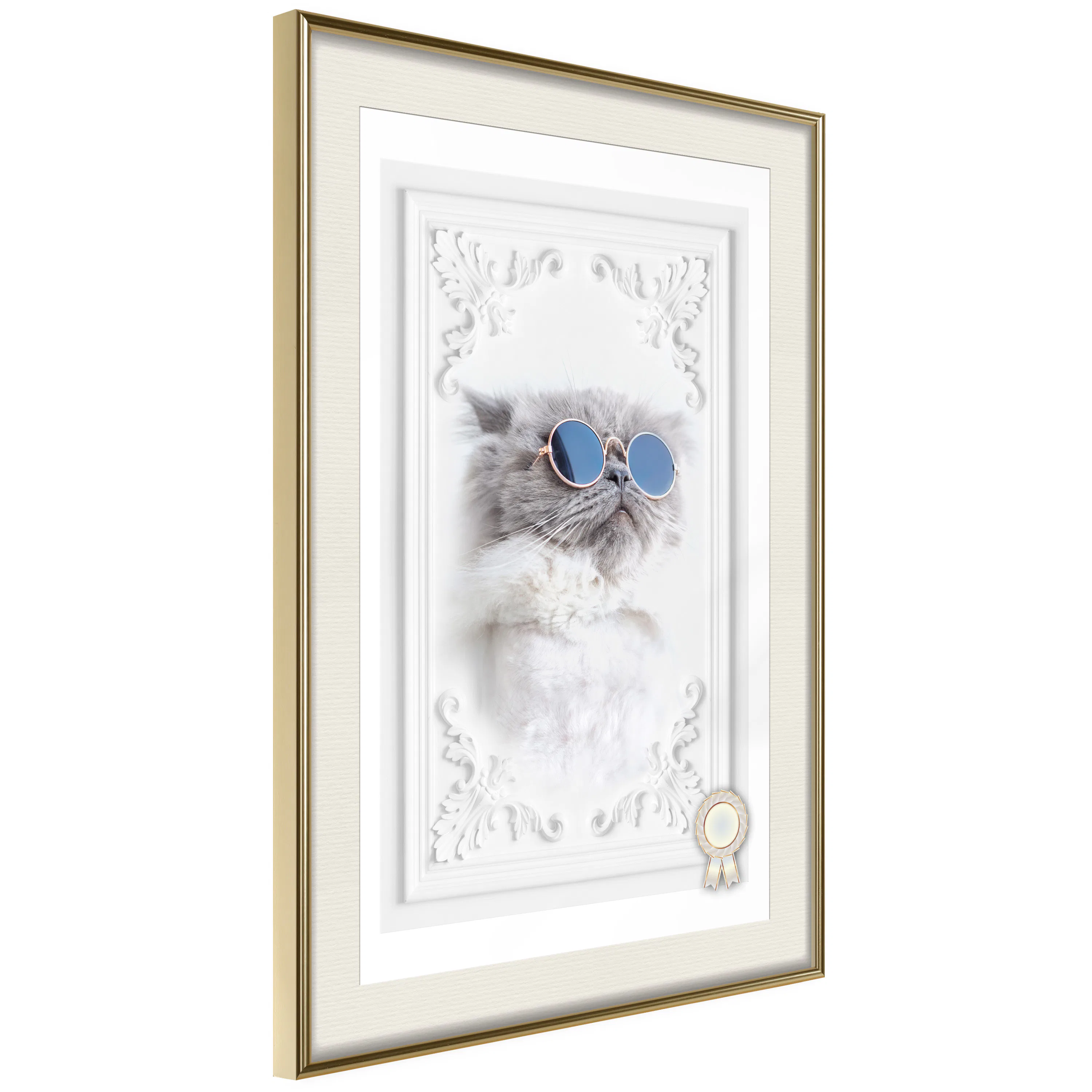 Poster Artgeist Affisch Cat with Glasses