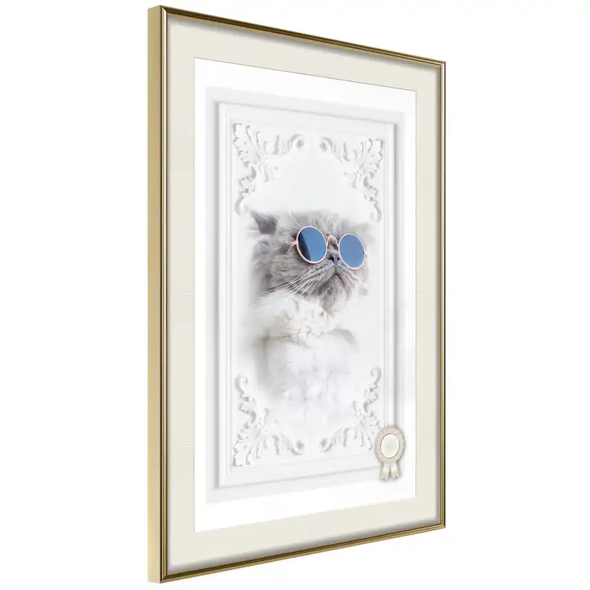 Poster Artgeist Affisch Cat with Glasses