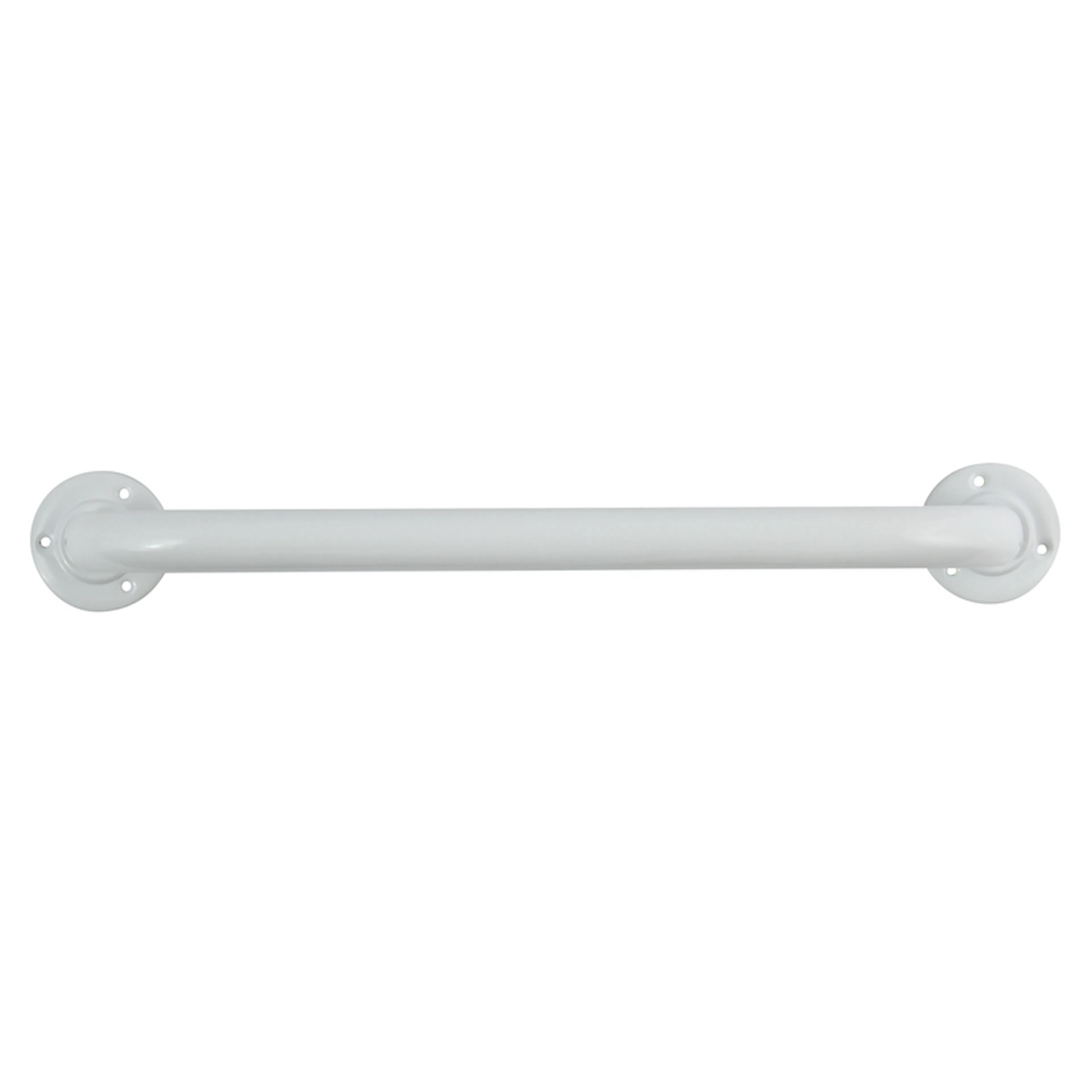 Stödhandtag stål/vit Ø 25 mm 30 cm Vit, 30 cm